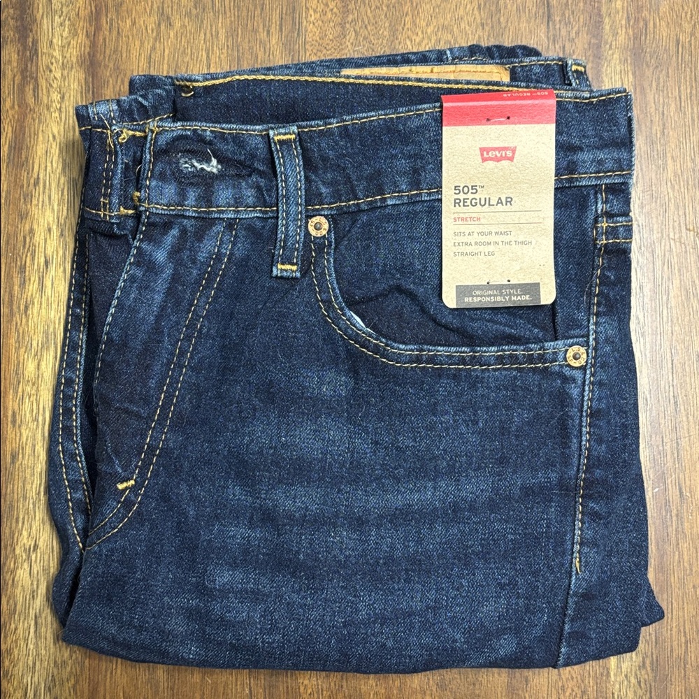 Levi's Men's 505 Straight Jeans, 32 x 32
